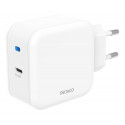 DELTACO USB-C wall charger with PD, 9 V/3 A, 30 W, white USBC-AC139
