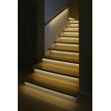 Corner anodized aluminum profile with frosted