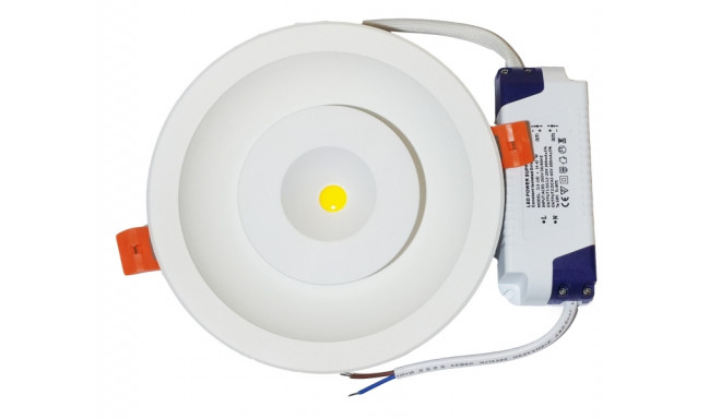 LED Built-in Panel.10W + 7W 1700lm 3200K Round 2 Mode Luminaire