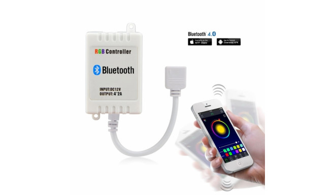 Блок управления многоцветной лентой RGB с Bluetooth