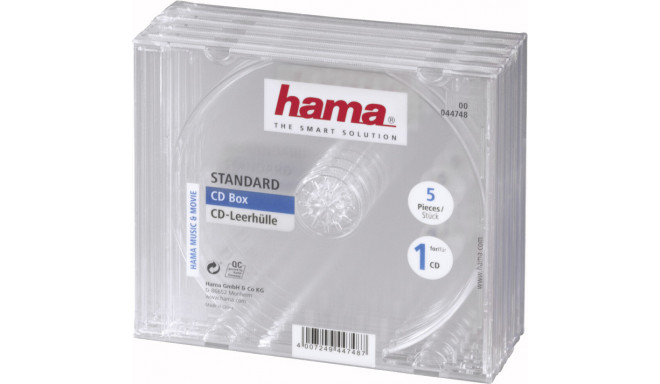Hama CD case for one 5pcs (44748)