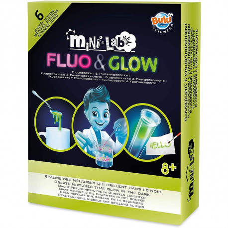 Buki Eksperimentaalne komplekt,  Mini Lab Fluo & Glow