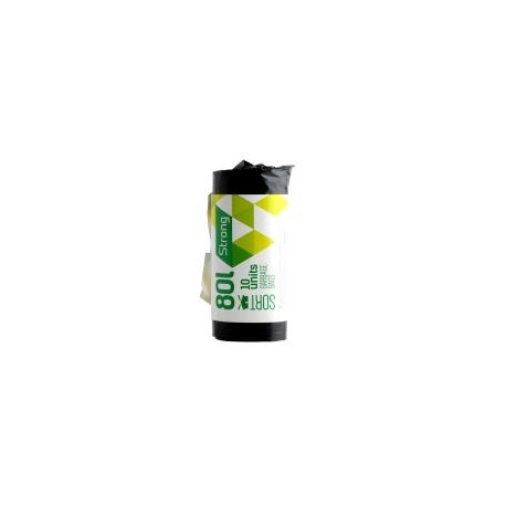 Prügikotid SORTEX, Mustad, 80 L 10 tk (2 tk)