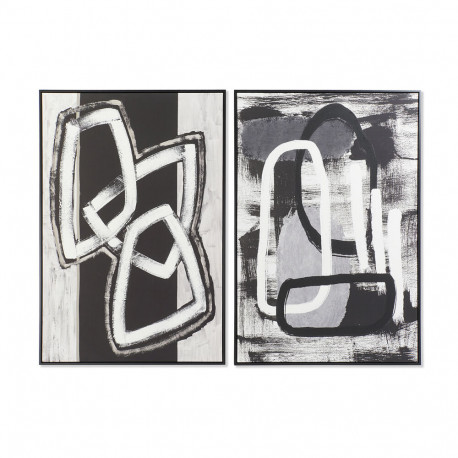 Painting DKD Home Decor Abstract Modern (83 x 4,5 x 122,5 cm) (2 Units)