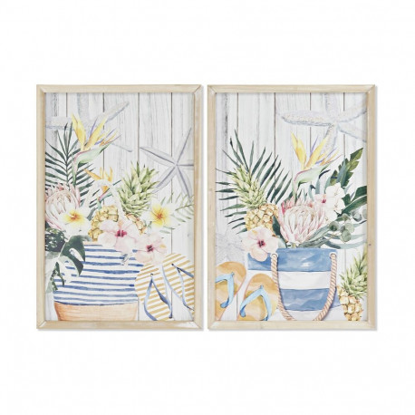 Maal DKD Home Decor Suvi Vahemere (40 x 1,8 x 60 cm) (2 Ühikut)