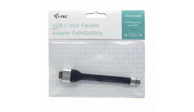 i-tec USB-C VGA lame videoadapter 60Hz 1x VGA Full HD 1920x1080p ühilduv Thunderbolt 3-ga