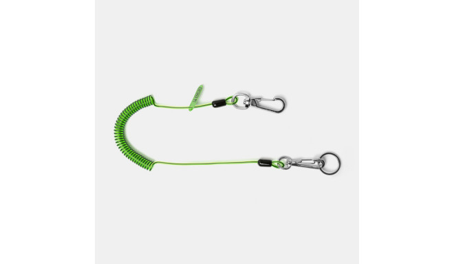 Lightweight coil tool lanyard NLG, with two carabines, max load 1kg