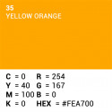 Superior Background Paper 35 Yellow-Orange 1.35 x 11m