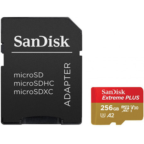 Sandisk mälukaart microSDXC 256GB Extreme Plus 170MB/s + adapter