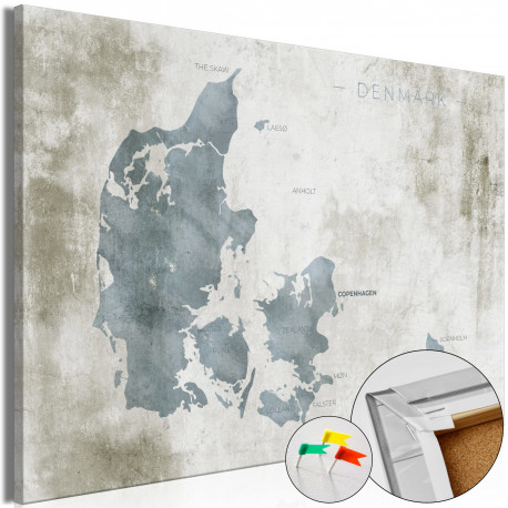 Pilt korgil - Scandinavian Blue [Cork Map] - 90x60