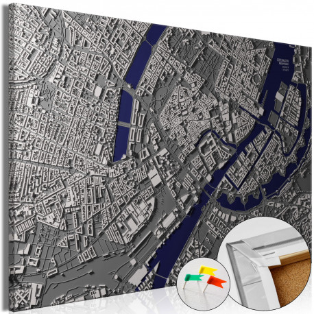 Pilt korgil - Copenhagen Center [Cork Map] - 120x80