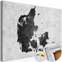 Pilt korgil - Stone Denmark [Cork Map] - 60x40