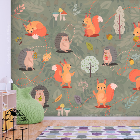 Fototapeet - Friends of the Forest - 250x175