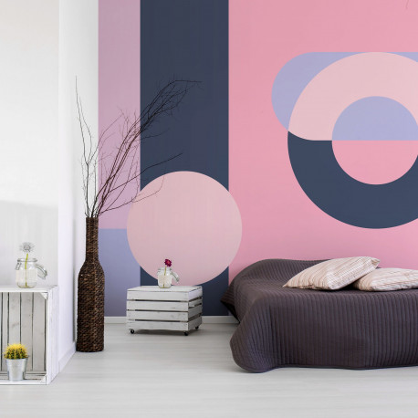 Fototapeet - Geometric Wreath (Violet) - 150x105