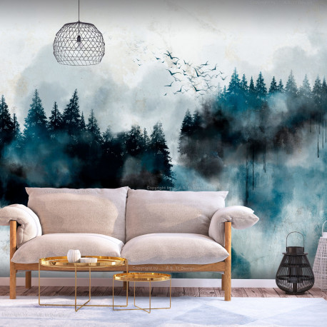 Fototapeet - Painted Mountains - 400x280