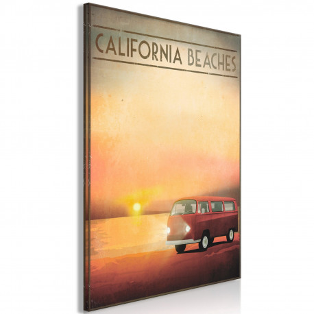 Seinapilt - California Beaches (1 Part) Vertical - 40x60
