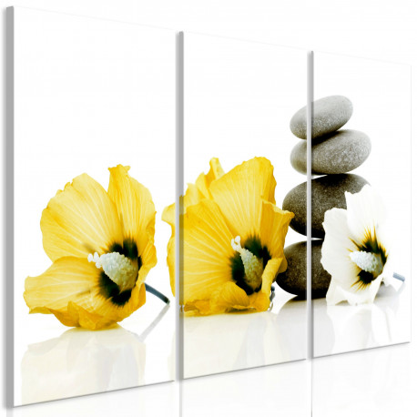 Seinapilt - Calm Mallow (3 Parts) Yellow - 120x80