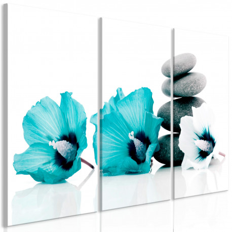 Seinapilt - Calm Mallow (3 Parts) Turquoise - 120x80