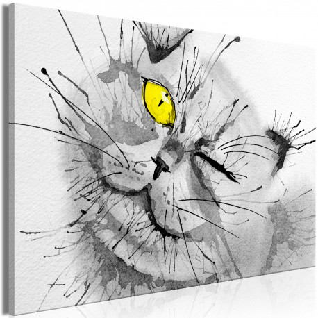 Seinapilt - Happy Look (1 Part) Wide Yellow - 90x60