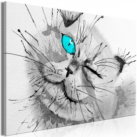 Seinapilt - Happy Look (1 Part) Wide Blue - 90x60