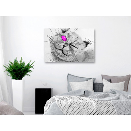 Seinapilt - Happy Look (1 Part) Wide Pink - 90x60