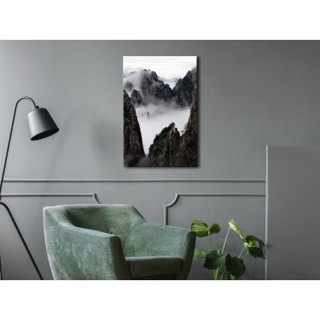 Seinapilt - Fog Over Huang Shan (1 Part) Vertical - 60x90