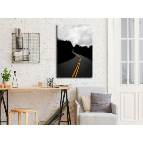 Seinapilt - Double Solid Line (1 Part) Vertical - 40x60