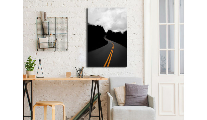 Seinapilt - Double Solid Line (1 Part) Vertical - 80x120