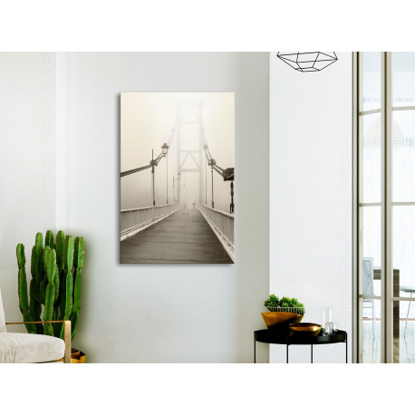 Seinapilt - Bridge in the Fog (1 Part) Vertical - 40x60