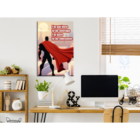 Seinapilt - I'm Not Here To Be Average (1 Part) Vertical - 60x90