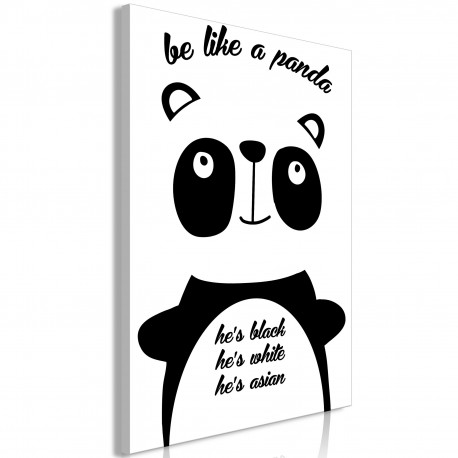 Seinapilt - Be Like a Panda (1 Part) Vertical - 80x120