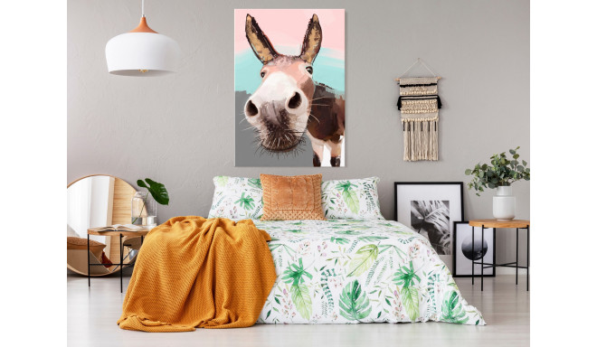 Seinapilt - Curious Donkey (1 Part) Vertical - 40x60
