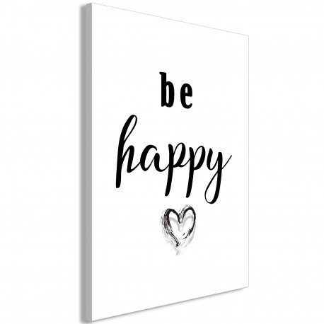 Seinapilt - Be Happy (1 Part) Vertical - 60x90
