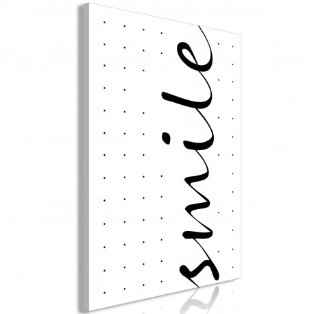 Seinapilt - Black and White: Smile (1 Part) Vertical - 80x120