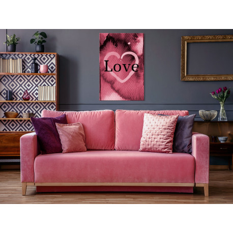 Seinapilt - Burgundy Love (1 Part) Vertical - 60x90