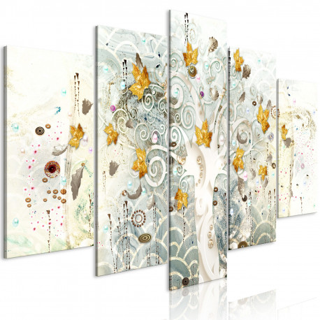 Seinapilt - Autumn Leaves (5 Parts) Wide - 100x50