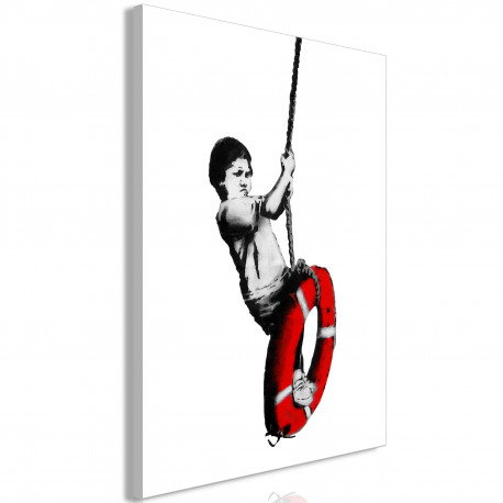 Seinapilt - Banksy: Boy on Rope (1 Part) Vertical - 40x60