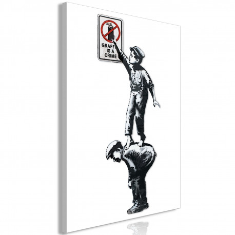 Seinapilt - Graffiti Is a Crime (1 Part) Vertical - 40x60