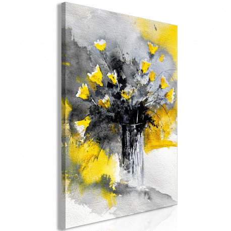 Seinapilt - Bouquet of Colours (1 Part) Vertical Yellow - 40x60