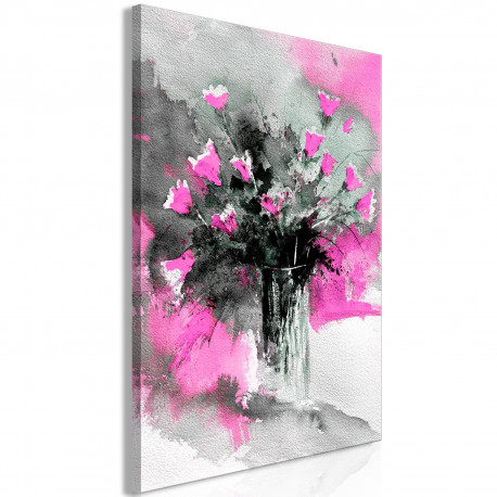 Seinapilt - Bouquet of Colours (1 Part) Vertical Pink - 40x60