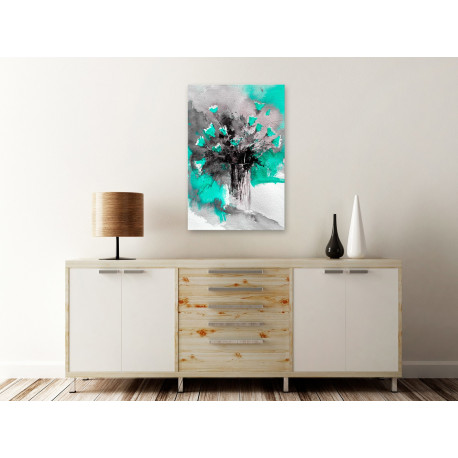 Seinapilt - Bouquet of Colours (1 Part) Vertical Green - 40x60