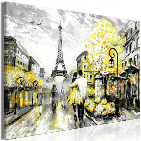 Seinapilt - Colourful Rendez-Vous (1 Part) Wide Yellow - 90x60