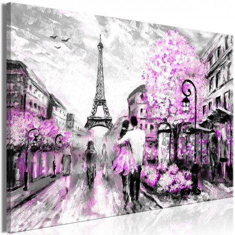Seinapilt - Colourful Rendez-Vous (1 Part) Wide Pink - 120x80