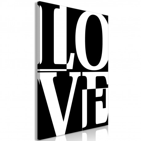 Seinapilt - Black and White Love (1 Part) Vertical - 80x120