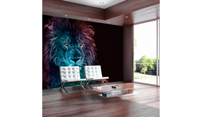 Fototapeet - Abstract lion - rainbow - 200x140