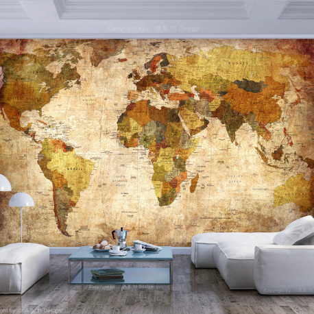 Fototapeet - Old World Map - 400x280