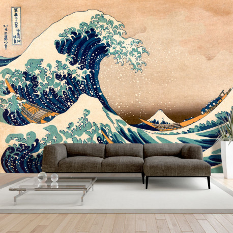 Fototapeet - Hokusai: The Great Wave off Kanagawa (Reproduction) - 150x105
