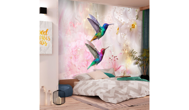 Fototapeet - Colourful Hummingbirds (Pink) - 350x245
