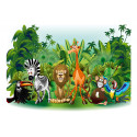 Fototapeet - Jungle Animals - 150x105