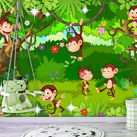 Fototapeet - Monkey Tricks - 450x315